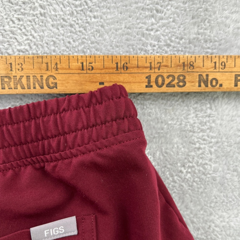 FIGS Maternity Scrub Set L/XL Burgundy Women Medical Jogger Uniform Set - Picture 15 of 16